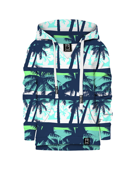 bluzy dla dziewczynki Bluza Dziewczynka DR.CROW Blue Beach