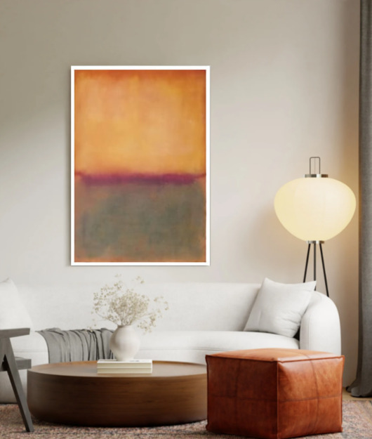 grafiki i ilustracje PLAKAT abstrakcyjny Rothko kolorowa abstrakcja  beż