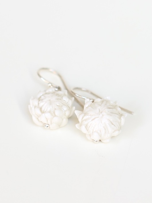 kolczyki ceramiczne Koczyki z porcelany Protea