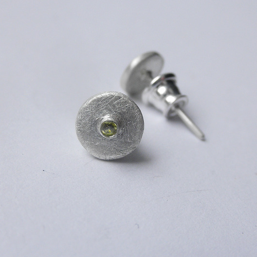 kolczyki z kamieniami Kolczyki OKRĄG