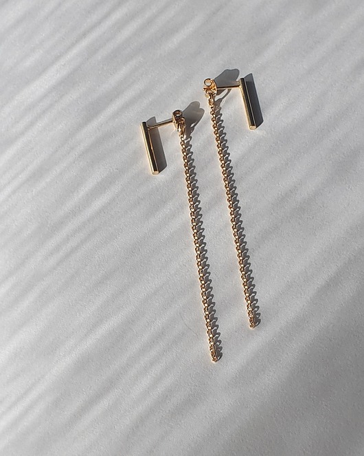 kolczyki pozłacane Kolczyki pozłacane SIMPLE No. 2