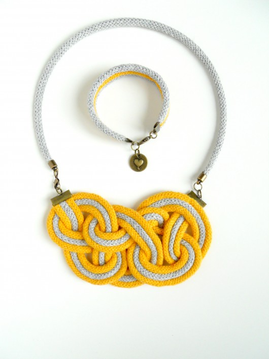 Komplet Yellow & Grey! pinsjewelry