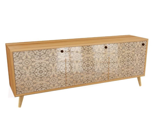 komody Zakrocka Design - komoda  MId-century z grafika