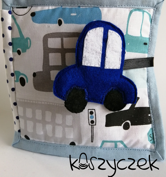 Książeczka sensoryczna Transport Koszyczek