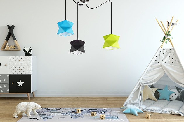 Lampa Spyder 3pł - przewód w oplocie 30 kolorów SkyLighting
