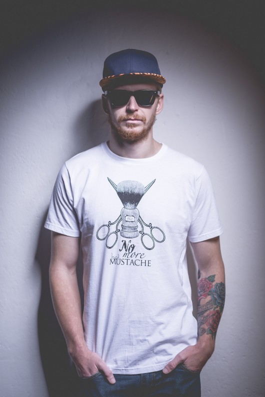 T-shirt męski NOmoreHOTmustache OJO DE CONEJO OJO DE CONEJO