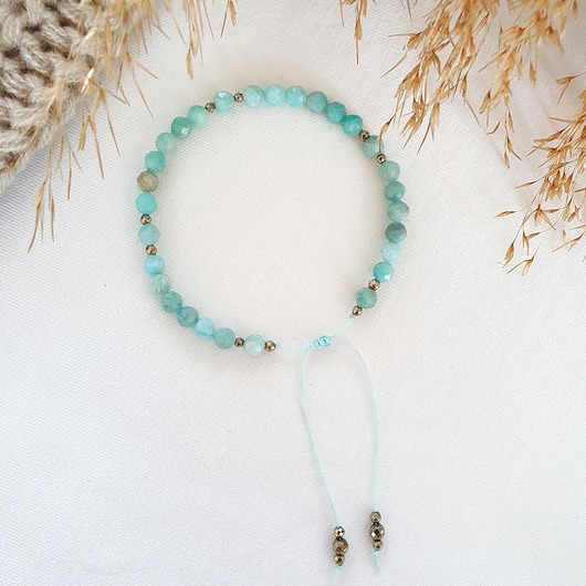 bransoletka z amazonitem LEI handmade 