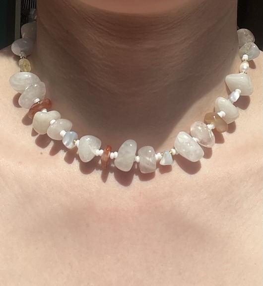 chokery Choker z kamieni naturalnych