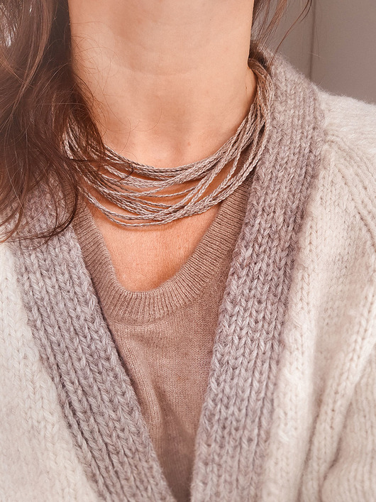 naszyjniki - inne Otulona lnem Naszyjnik