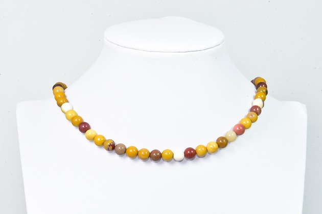 korale Naszyjnik Korale Jaspis Kamień naturalny