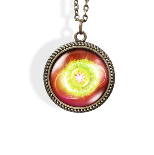 wisiory Medalion, talizman - Czakra Serca - brąz