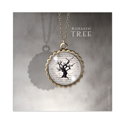 wisiory Romantic Tree, romantyczny medalik