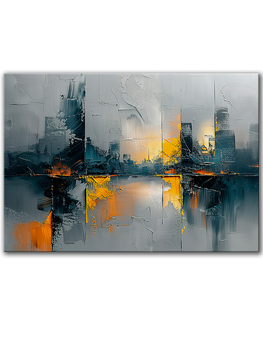 obrazy Obraz na płótnie - 100x70 cm  Miejska abstrakcja  (1-0667)