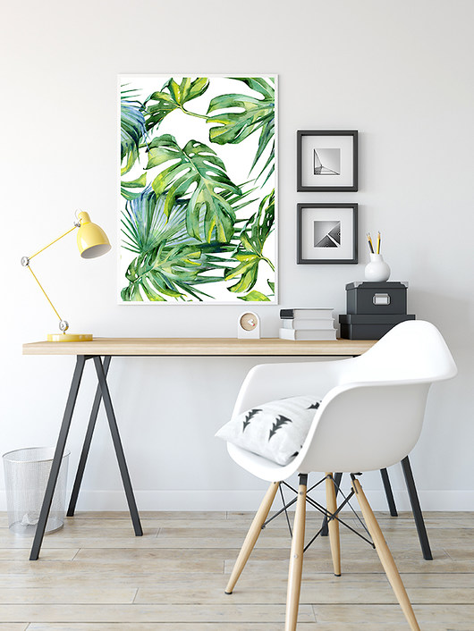 plakat egzotyczny - monstera (format A1) Love Life and Forest