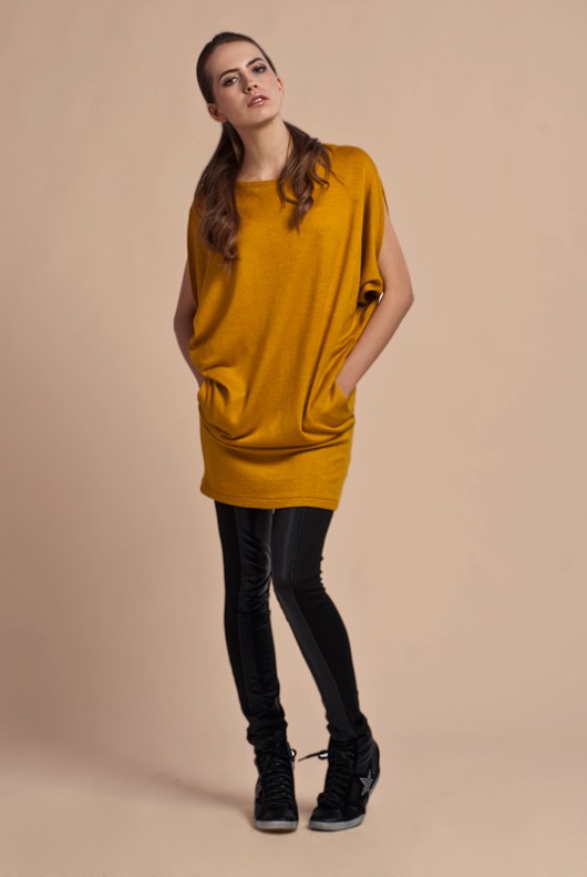 Sensual arms tunic, Suk102 mustard Lanti