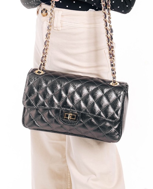 torby na ramię Torebka skórzana pikowana -  (6934)