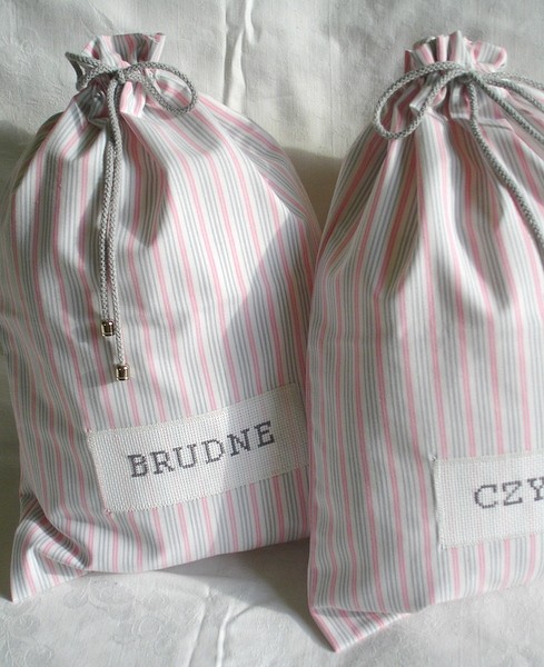 Contry stripes - pink - dla Niego metka by traczka