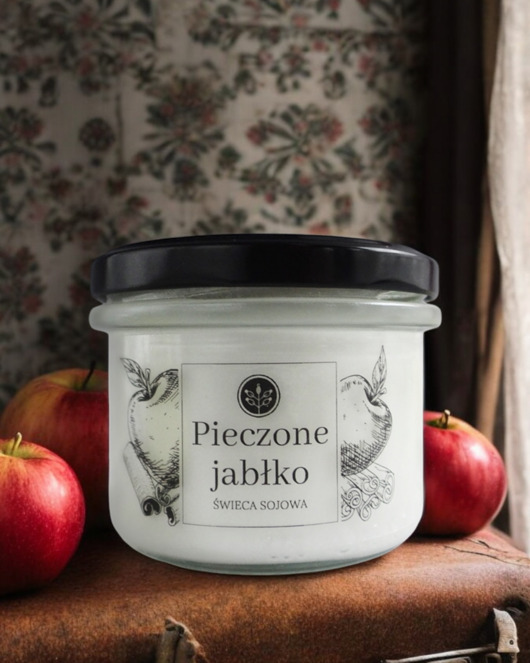 świece zapachowe Świeca sojowa PIECZONE JABŁKO 235 ml Mikuno