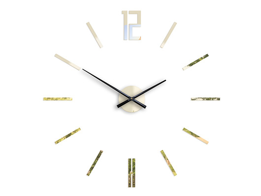 Zegar ścienny Carlo Złote Lustro 75 cm ModernClock