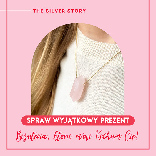 złote naszyjniki Naszyjnik z kwarcem różowym