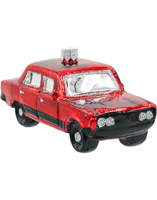 ozdoby choinkowe Bombka choinkowa: Kultowy Duży Fiat 125p: czerwony