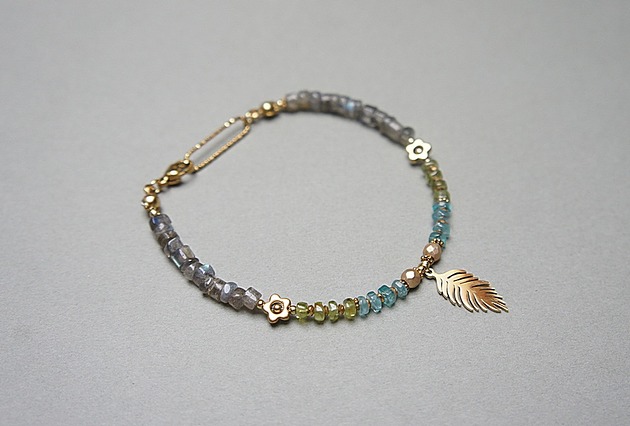 bransoletki z kamieni naturalnych Labradoryty, apatyt, peridot /bransoletka/ - Szlachetna kolekcja