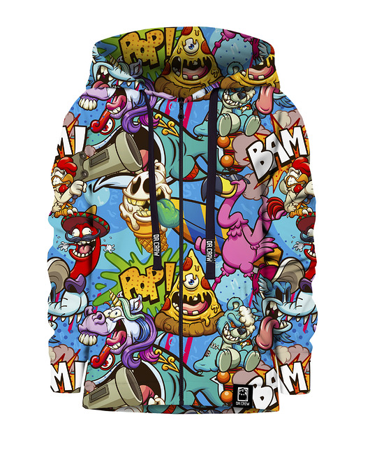 bluzy dla chłopców Bluza Zamek Chłopiec DR.CROW Cartoon