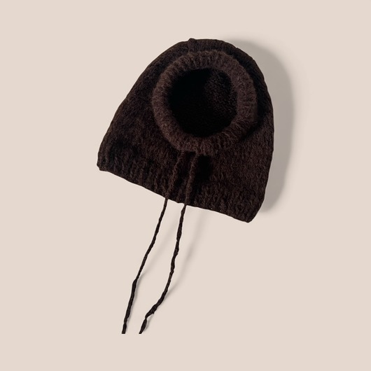czapki damskie Czekoladowa balaclava