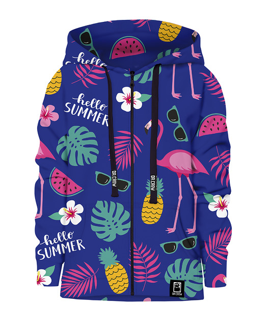 bluzy dla dziewczynki Bluza Zamek Dziewczynka DR.CROW Hello Summer