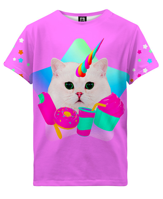 t-shirty dla dziewczynki T-shirt Girl DR.CROW Collage Art