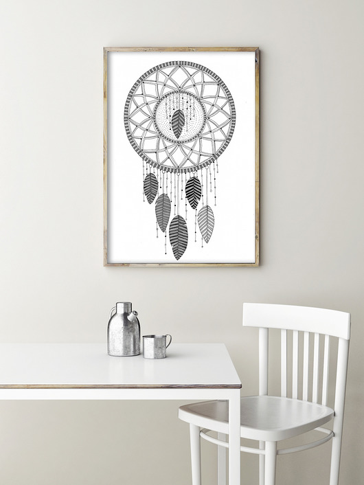 grafiki i ilustracje Łapacz snów A3