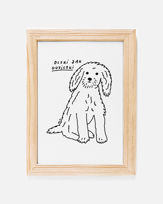 grafiki i ilustracje Print OCZKI JAK GUZICZKI