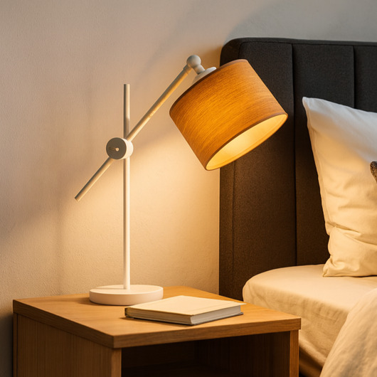 lampy stołowe Lampka nocna regulowana z ramieniem MALI ECO w stylu skandynawskim