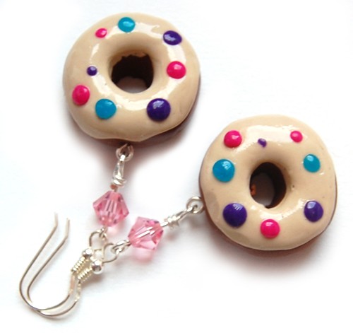 Ciastka `Lolly` + kryształ swarovski - kolczyki Confectionery