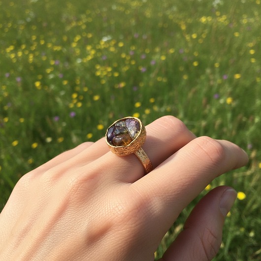 pierścionki złote Pierścionek z Turmalinem