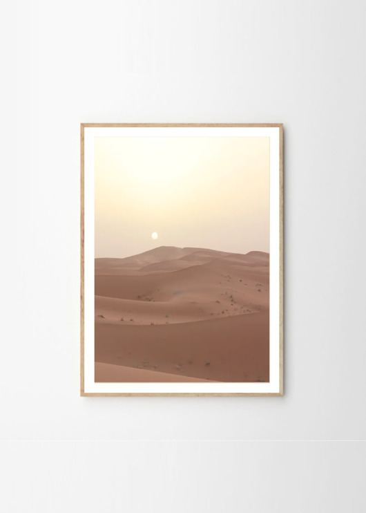 plakaty PLAKAT krajobraz pustynia beżowy nude