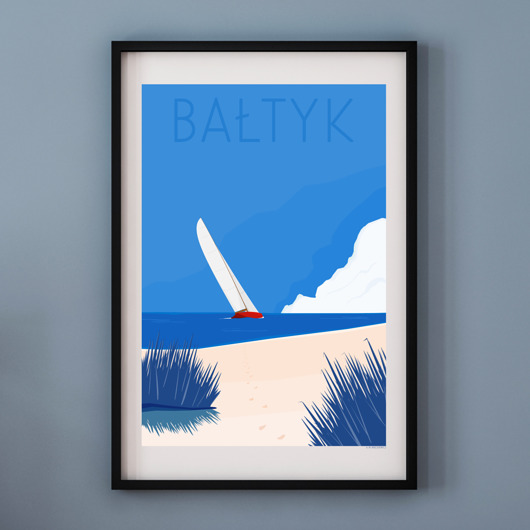 plakaty Plakat Bałtyk PLAŻA