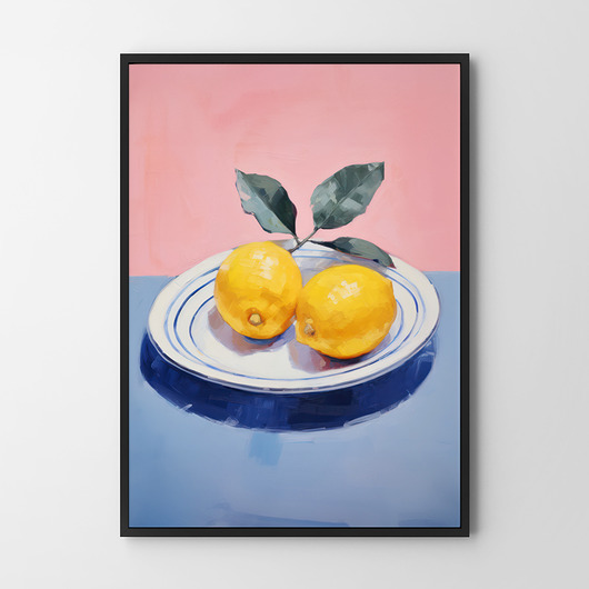 plakaty Apetyczny plakat cytryna ilustracja