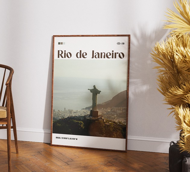 plakaty Minimalistyczny plakat Rio de Janeiro Brazylia