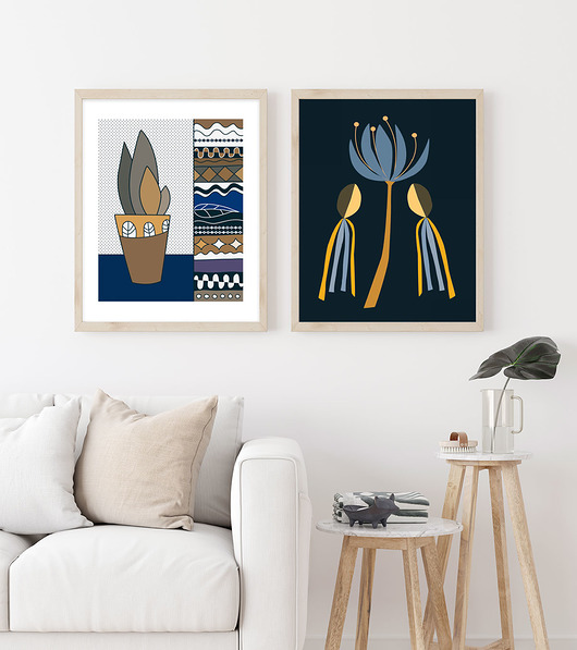 plakaty Zestaw dwóch plakatów do salonu, biura