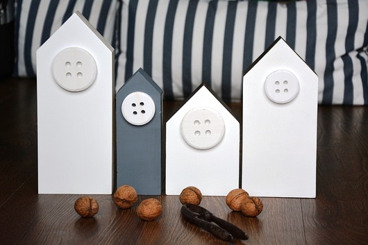 Domki drewniane dekoracje w stylu skandynawskim Wooden Love