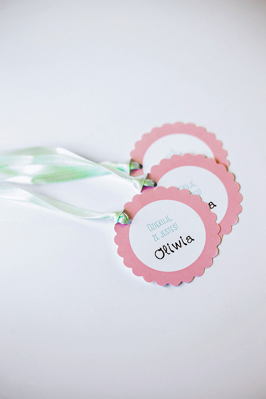 Etykietki personalizowane do podziękowań BALONY WOW party