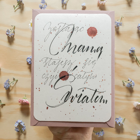 kartki scrapbooking Kartka ręcznie robiona Dzień Matki CAŁY ŚWIAT