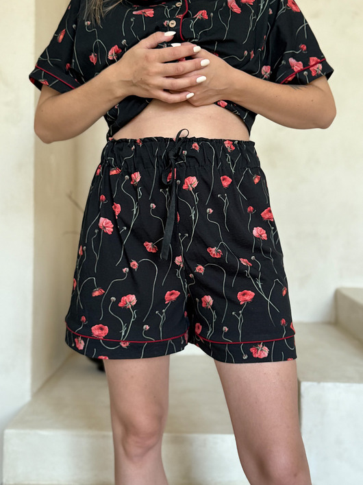 szorty damskie Spodenki bawełniane od piżamy romantica