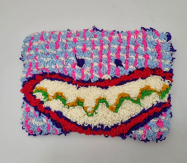 tekstylia - różne Kilim punch needle Miłego Dnia