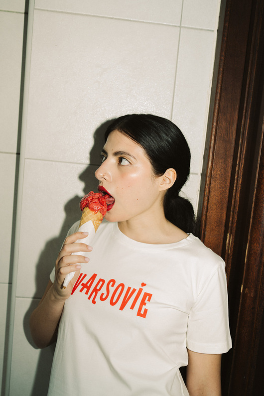 t-shirt damskie Koszulka Varsovie - biała