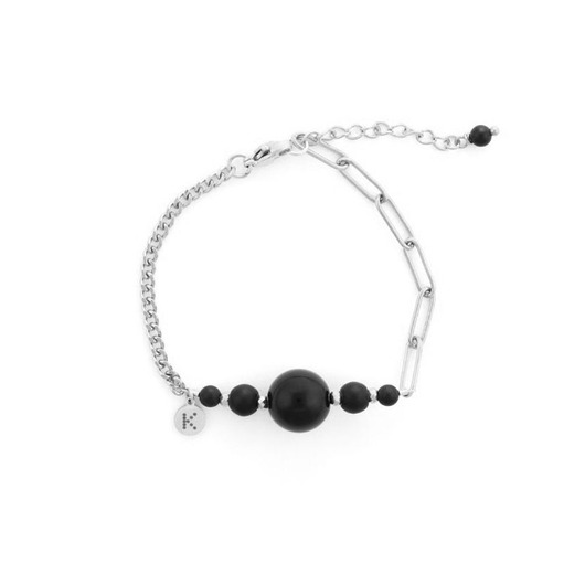 bransoletki z kamieni naturalnych Bransoletka Bestseller z kamieniem sukcesu Srebrna stal szlachetna