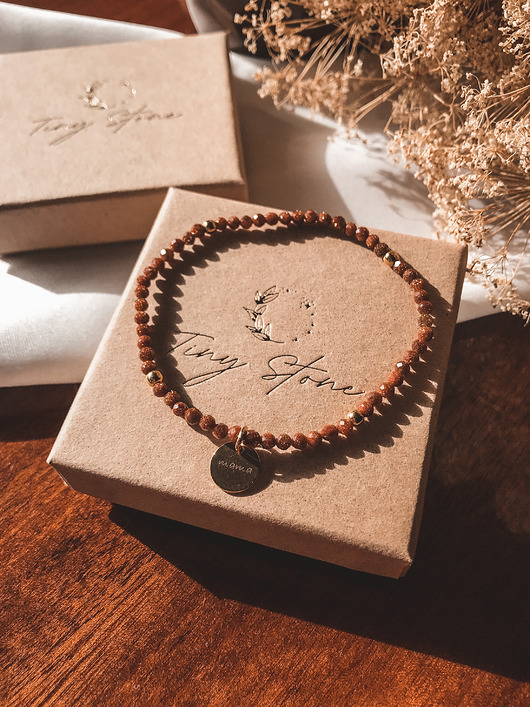 bransoletki z kamieni naturalnych Bransoletka Mommy piasek pustyni i zawieszka Mama Dzień Matki