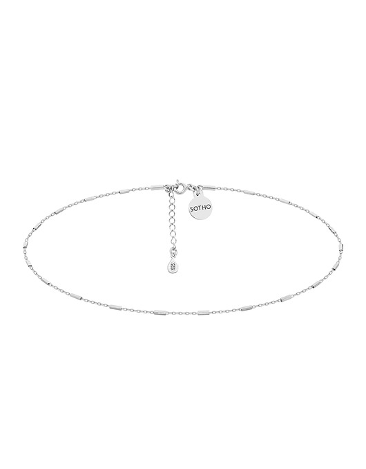 Srebrny choker łańcuszkowy SOTHO