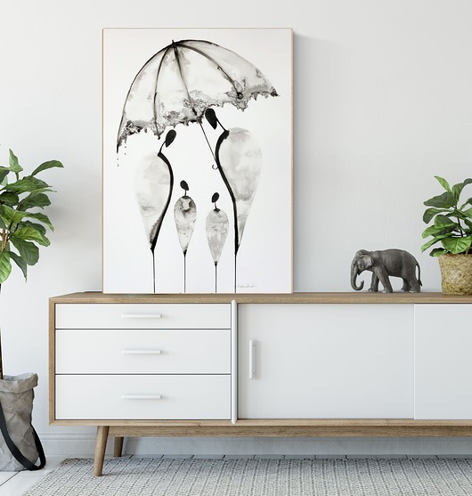grafika 50X70 cm wykonana ręcznie Krystyna Siwek Art